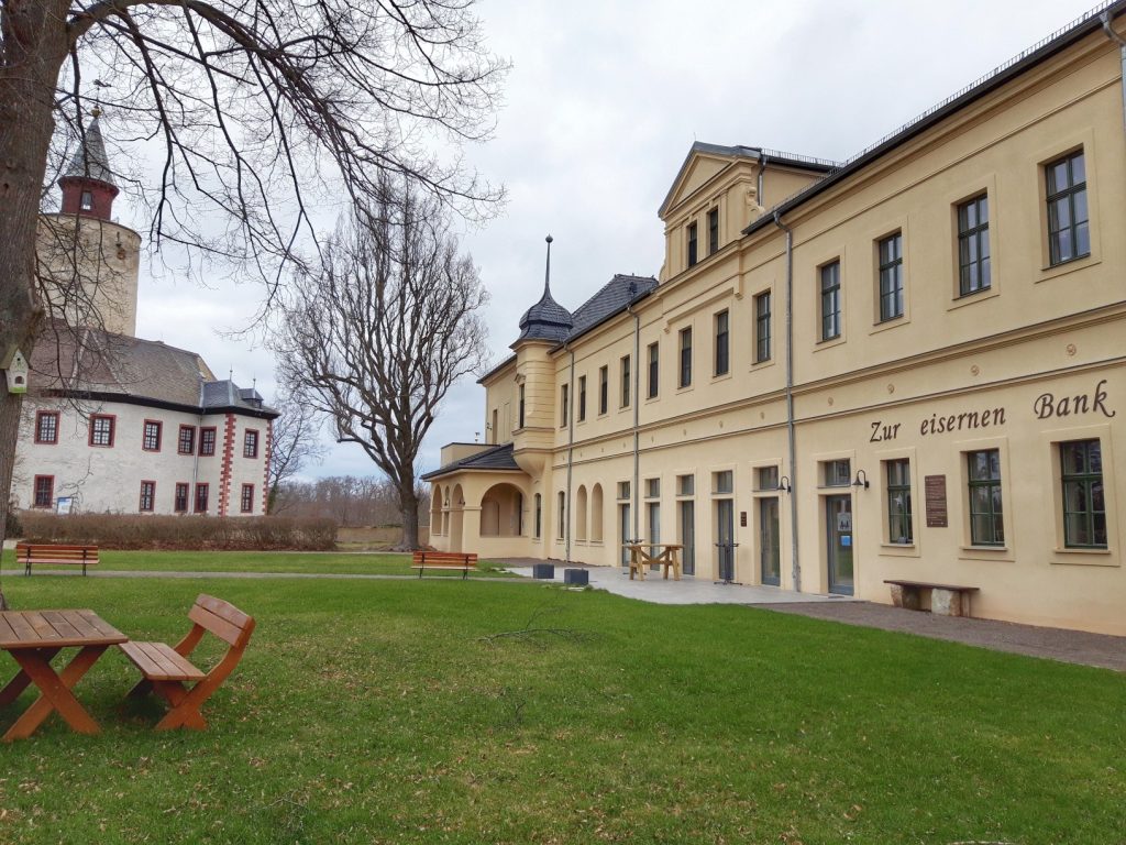 Herrenhaus Posterstein und Burg Posterstein im Februar 2022