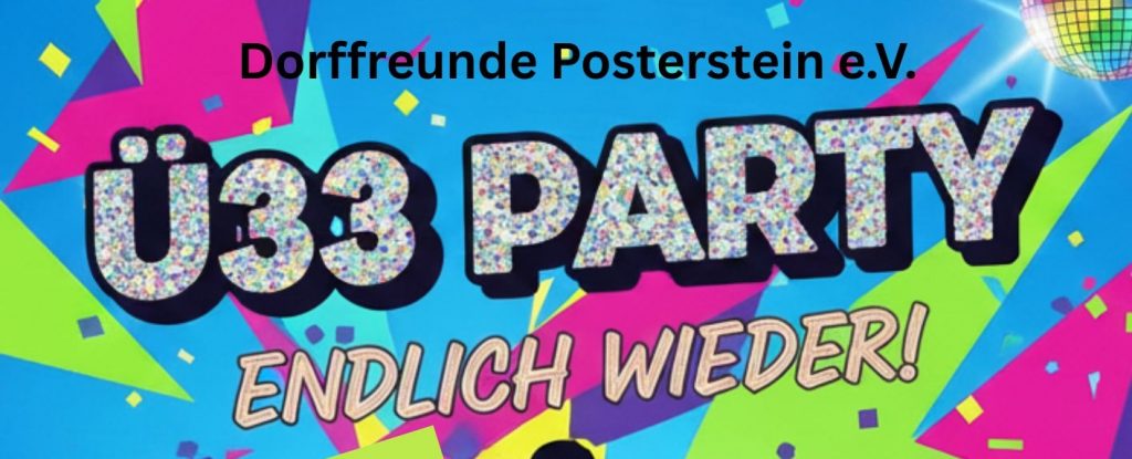 Ausschnitt Plakat Ü33 Party